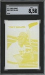 1977 Topps #482 Tony Solaita 9 card progressive proof.